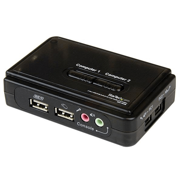 2 PORT MINI USB KVM KIT W/