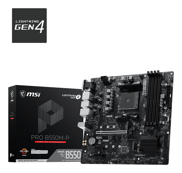 MSI Placa Base PRO B550M-P mATX AM4