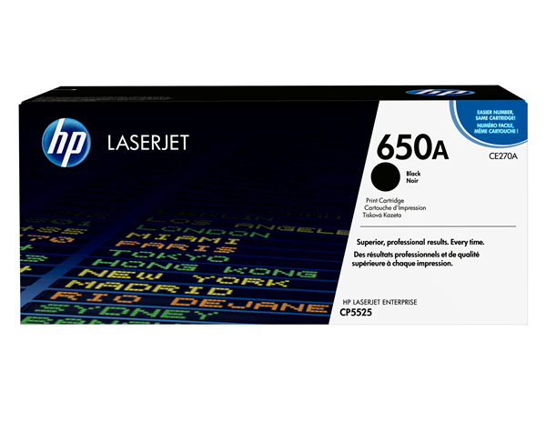 TONER CARTRIDGE 650A BLACK FOR COLOR LASERJ ET