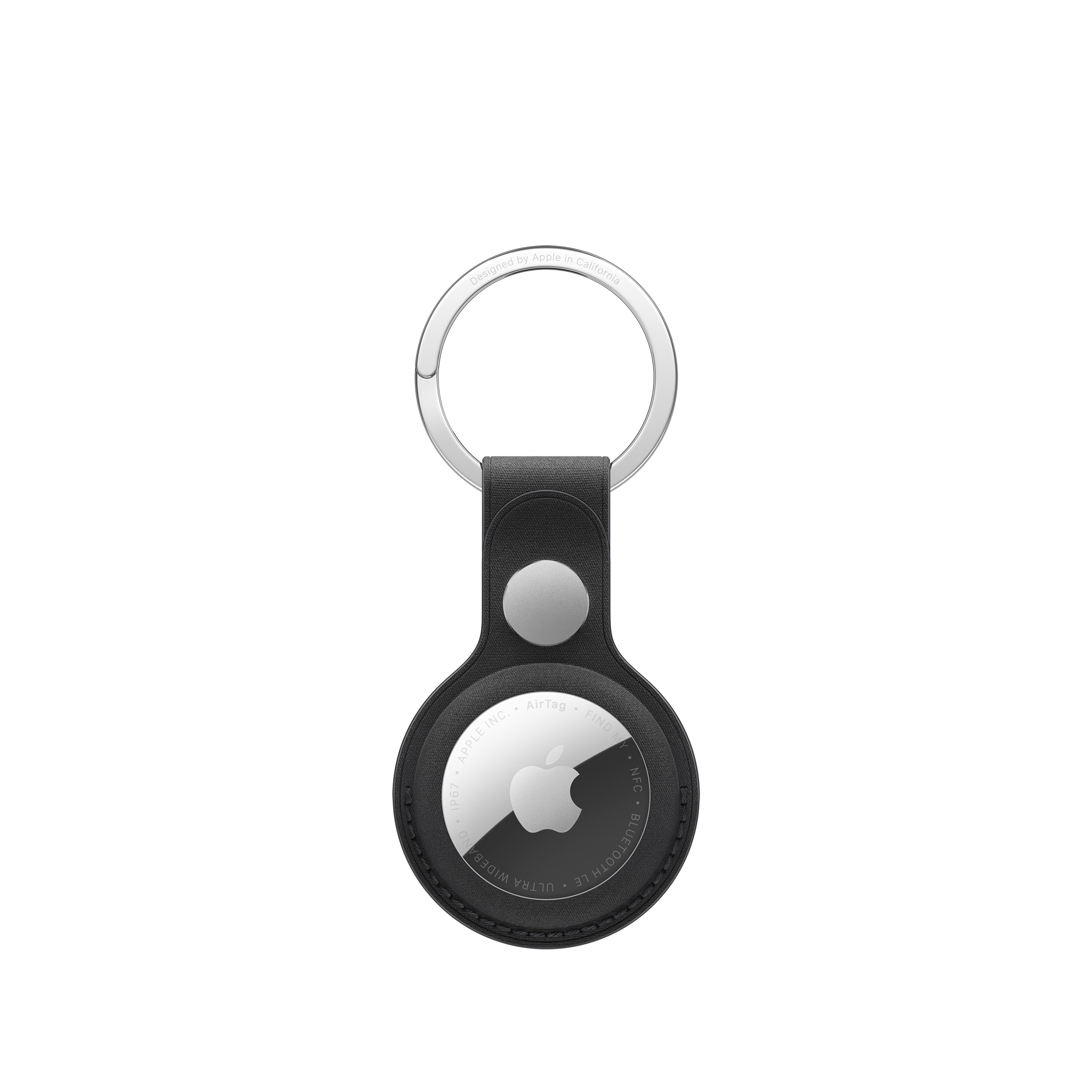 AIRTAG FINEWOVEN KEY RING BLACK-ZML