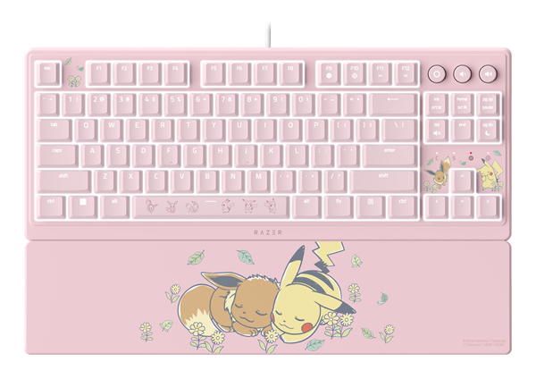 TECLADO RAZER ORNATA V3 TENKEYLESS POKEMON PIKACHU/EEVEE ED. (RZ03-04882400-RUEA)