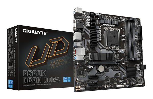 GIGABYTE Intel B760M DS3H DDR4 Placa base LGA 1700