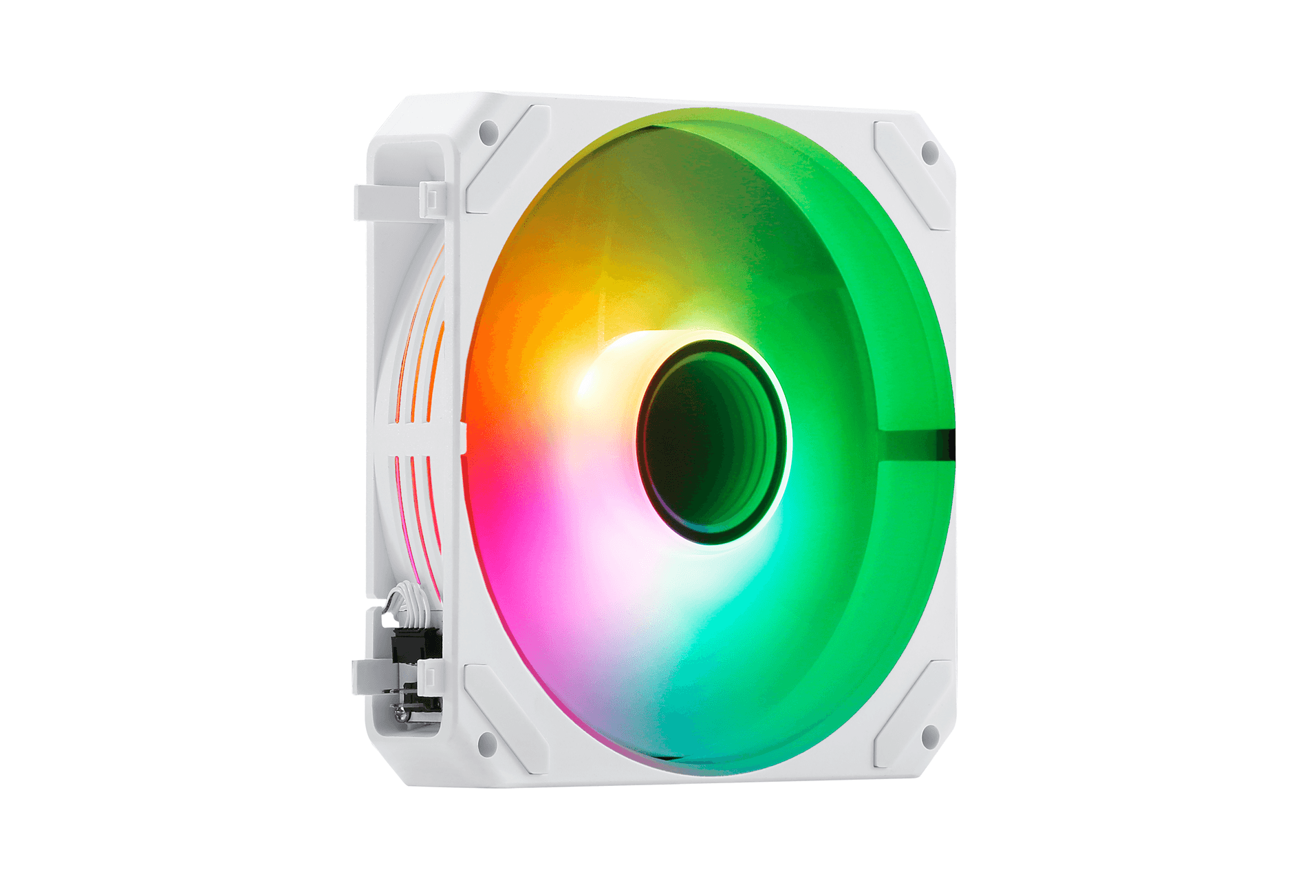 KIT 3xVENTILADOR INTERNO ABYSM ARCLIGHT 2.0 ARGB WHITE CONEXION EN SERIE AB311001W