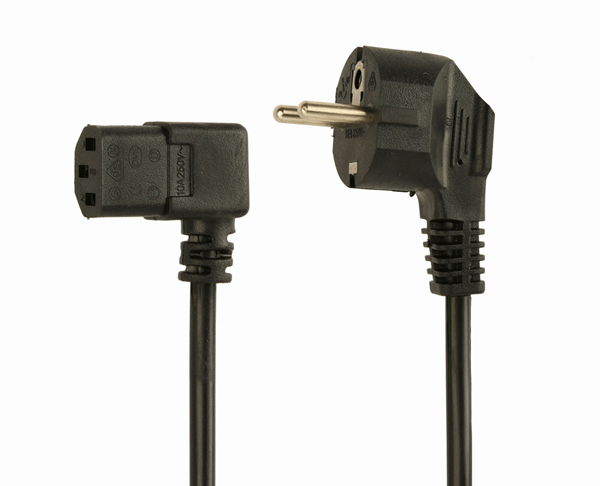 CABLE ALIMENTACION GEMBIRD SCHUKO A C13 90 GRADOS 1,8M