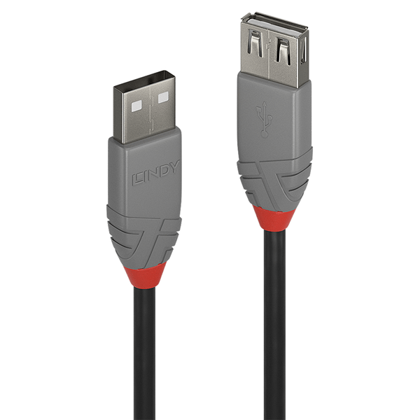1M USB 2.0 A EXTE CABLE, ANTHRALINE