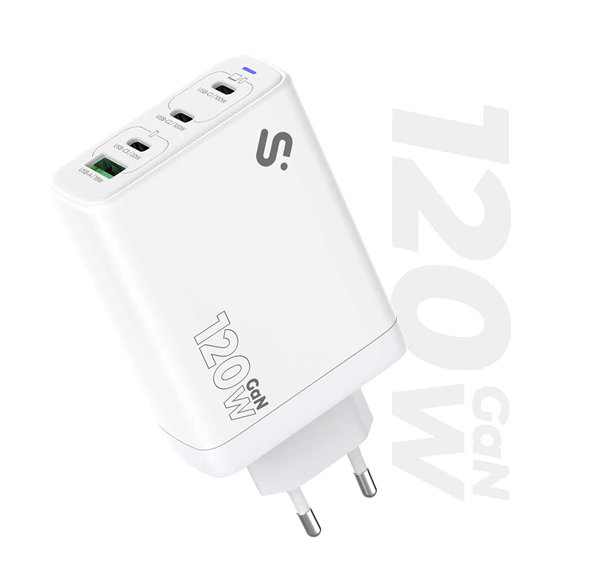 CARGADOR 120W 3 X USB-C, 1 USB-A