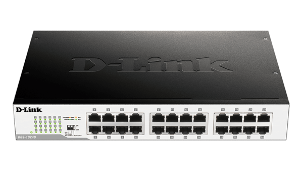 SWITCH 24 PUERTOS 10/100/1000 DLINK 24xG+F+ENet RJ45 19"