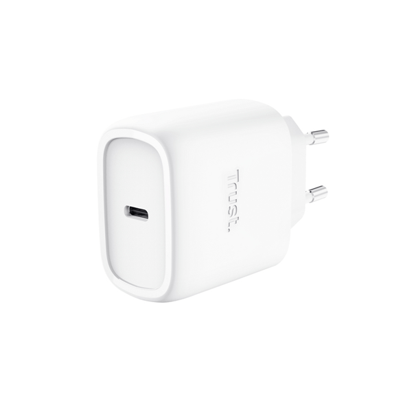 CARGADOR USB GAN TRUST MAXO 45W PD 1XUSB-C ULTRA SMALL CABLE USB-C 2M BLANCO