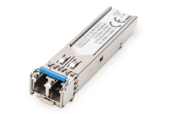 DIGITUS 1.25 Gbps SFP Module Up to 20km Singlemode LC Duplex Connector Industrial Ver. 1000Base-LX 1310nm