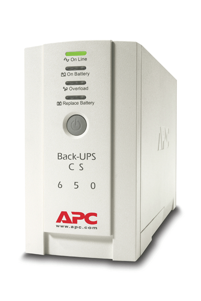 APC BK650EI - Fuente de alimentación Continua (UPS) (650 VA, 400 W, 320 J, Sealed Lead Acid (VRLA), 8 h, 11.4 min) Beige