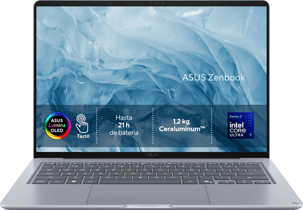 PORTATIL ASUS ZENBOOK UX3480AA-SU535W U7 355, 24GB, 512GB SSD, 14" WQXGA+, W11H, BLUE