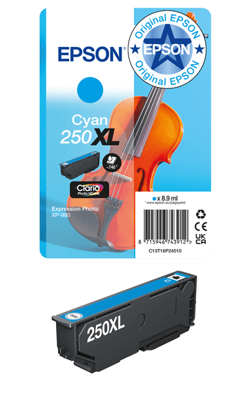 EPSON Singlepack Cyan 250XL ink