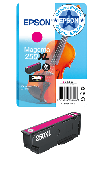 EPSON Singlepack Magenta 250XL ink
