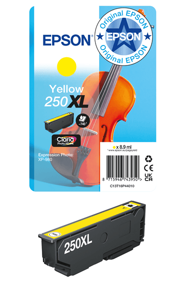 EPSON Singlepack Yellow 250XL ink