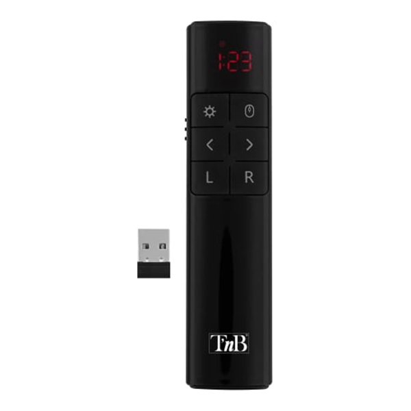 TNB L?ser de presentaci?n y rat?n girosc?pico con accesos directos de presentaci?n - negro
