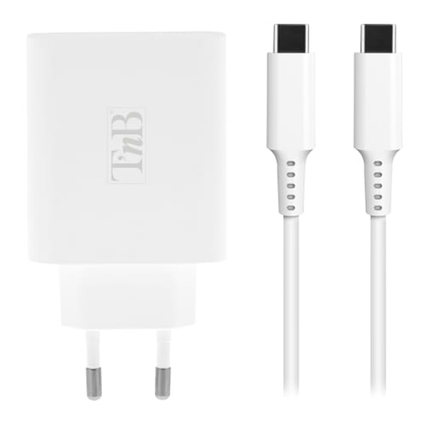 TNB iClick - Cargador compacto USB-C y USB-A - blanco