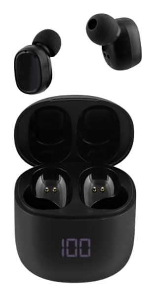TNB ONYX - Auricular TWS con estuche e indicador de carga - negro