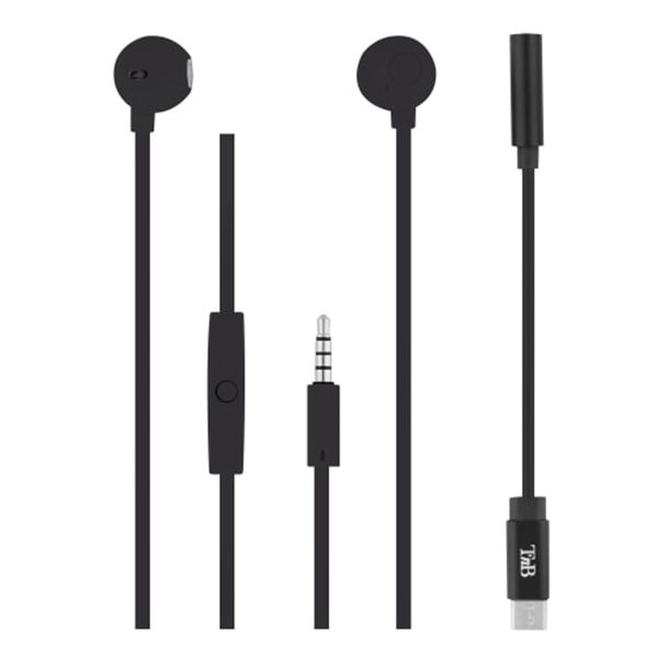 TNB SWEET & ADAPTATEUR TYPE C - Auriculares semiaurales - Negro
