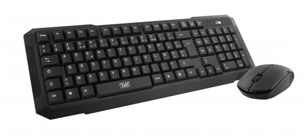 TNB COMBO BRIDGE - Combo de teclado QWERTY y rat?n inal?mbrico - negro
