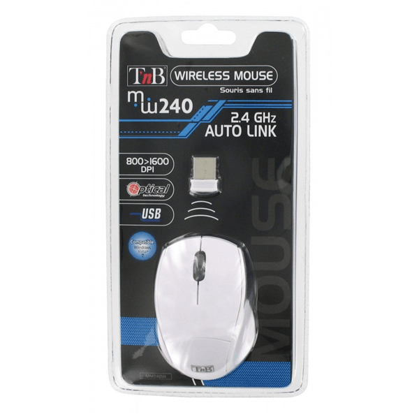 TNB MINY - Rat?n inal?mbrico compacto - blanco
