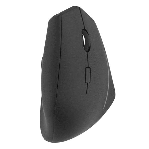 TNB ERGO - Rat?n inal?mbrico vertical ergon?mico Bluetooth + USB-A 2,4 GHz - negro