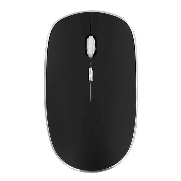 TNB RUBBY - Rat?n ?ptico inal?mbrico silencioso 1600 dpi - negro/plata