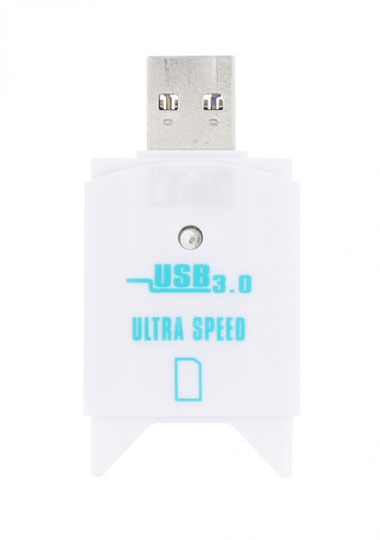TNB Mini USB 3.0 lector de tarjetas SD - blanco