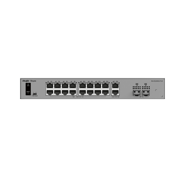 Reyee RG-ES220GS-P-V2 Switch Cloud 16P PoE+ + 2P 1