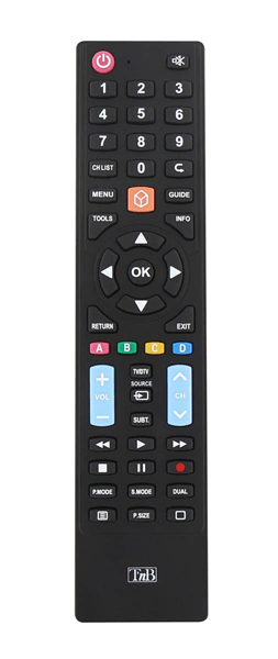 TNB Mando a distancia universal preprogramado Panasonic, Philips, LG, Samsung y Sony - negro