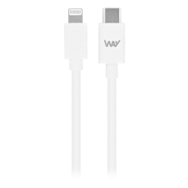 TNB WAY - Cable de carga y sincronizaci?n Lightning / USB-C de 1 m - Blanco