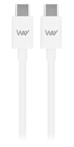 TNB WAY - USB-C/ Cable de carga y sincronizaci?n USB-C de 1 m - Blanco