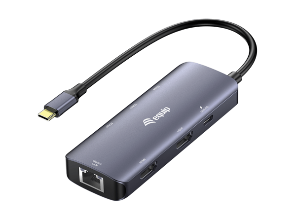 DOCKING USB-C EQUIP 133501 2XHDMI 2XUSB-A 1XUSB-C 1XUSB-C PD100W 1XRJ45 MST