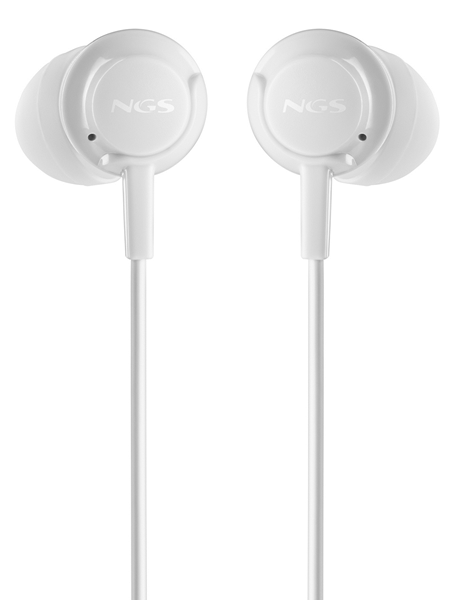 AURICULAR INTRAUDITIVO JACK 3.5MM NGS CROSS DRIFT CONTROL VOL MIC 1.2M BLANCO