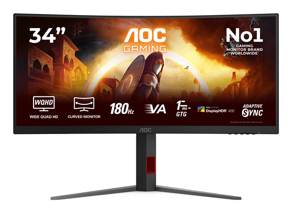 AOC CU34G4CA 34″ Fast VA Wide Quad HD HDMI Altavoces