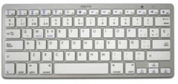 teclado approx bluetooth pc ipad iphone appkbbt02s silver