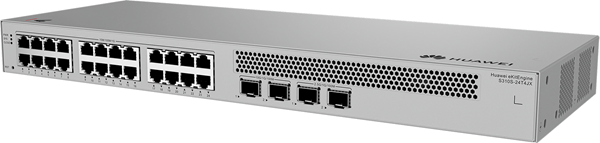 HUAWEI DATA COMMUNICATION,S310S 24T4JX,S310S 24T4JX,S310S 24T4JX 24 10 100 1000BASE T PORTS, 2 10GE SFP PORTS, 2 2.5GE SFP PORTS, BUILT IN AC POWER, F