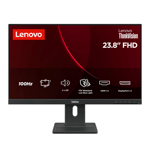 MediaMarkt Lenovo Monitor, Thinkvision E24-40 Profesional, 23.8" Full-Hd, 100 Hz, 6 Ms, Ips, Altura Ajustable, Altavoces Incorporados - Imagen 3