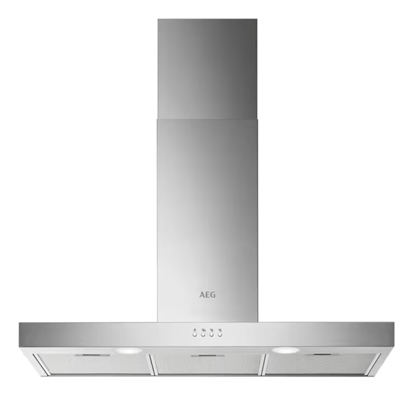 CAMPANA CHIMENEA AEG DBE5951M ANCHO 90 CM INOX