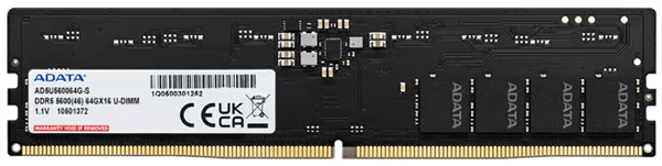 Memoria RAM PC DDR5 64GB (1x64) CL46 ADATA AD5U560064G-S