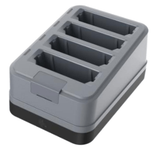 4-SLOT SPR BTY CHRGR TC501/TC701. Sold Separately: USB-C Cable (CBL-EC5X-USBC3A-01) Country-specific 45W Power Supply adapter.