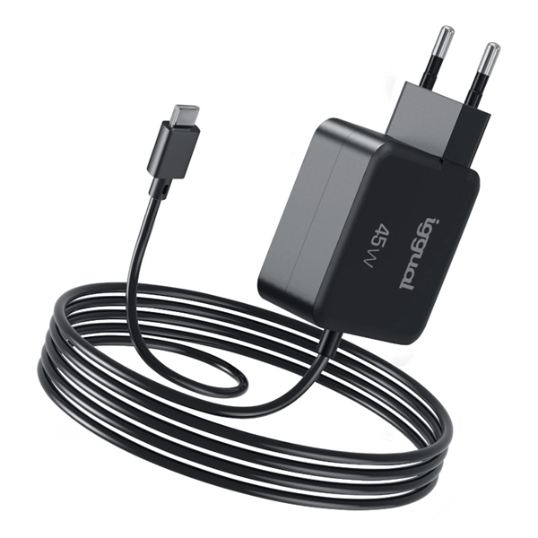 iggual Cargador portátil y móvil tipo C PD 45W