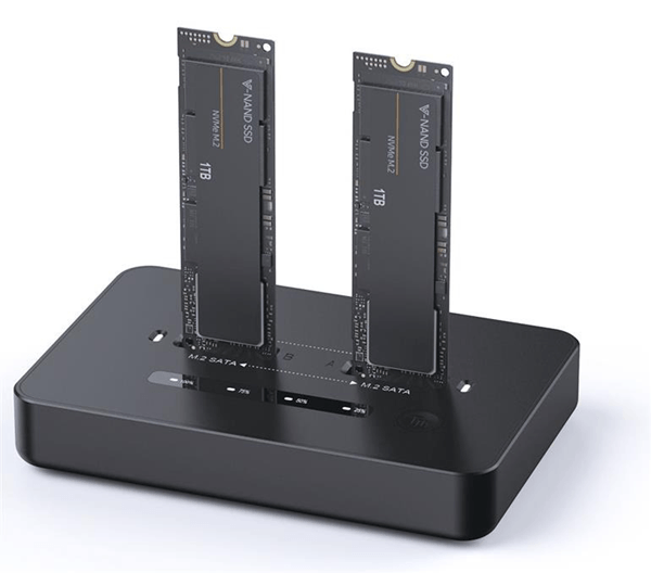 DOCK GEMBIRD DD2-U3M2 USB-C USB-C GRIS