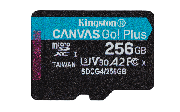 MEMORIA 256GB MICROSDXC KINGSTON CANVAS GO PLUS GEN4 200R