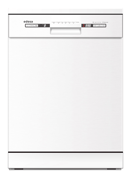 LAVAVAJILLAS 60 CM EDESA EDW-6231 WH /A E 13 CUBIERTOS BLANCO