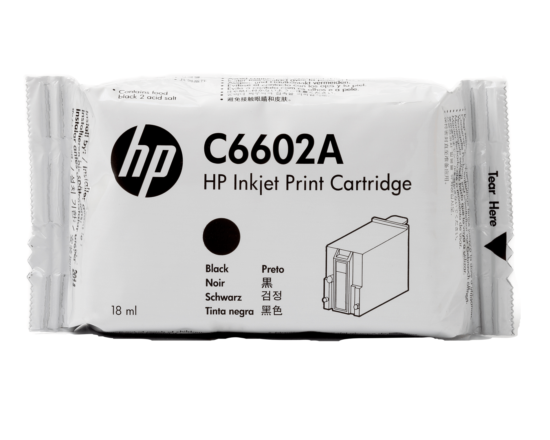 Hp cartucho negro addmaster/ij 6000, 18ml (7 millones de caracteres)