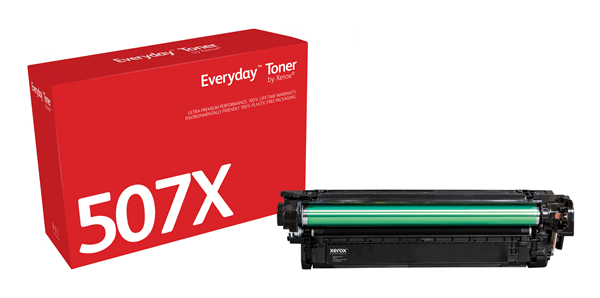 Xerox everyday toner para hp 507x laserjet enterprise 500 color m551(ce400x) negro