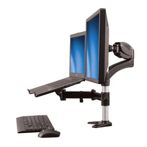 Single-Monitor Arm with Laptop Stand