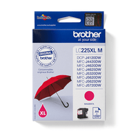 TINTA BROTHER LC-225XLM MAGENTA ALTA CAPACIDAD 1.200PAG