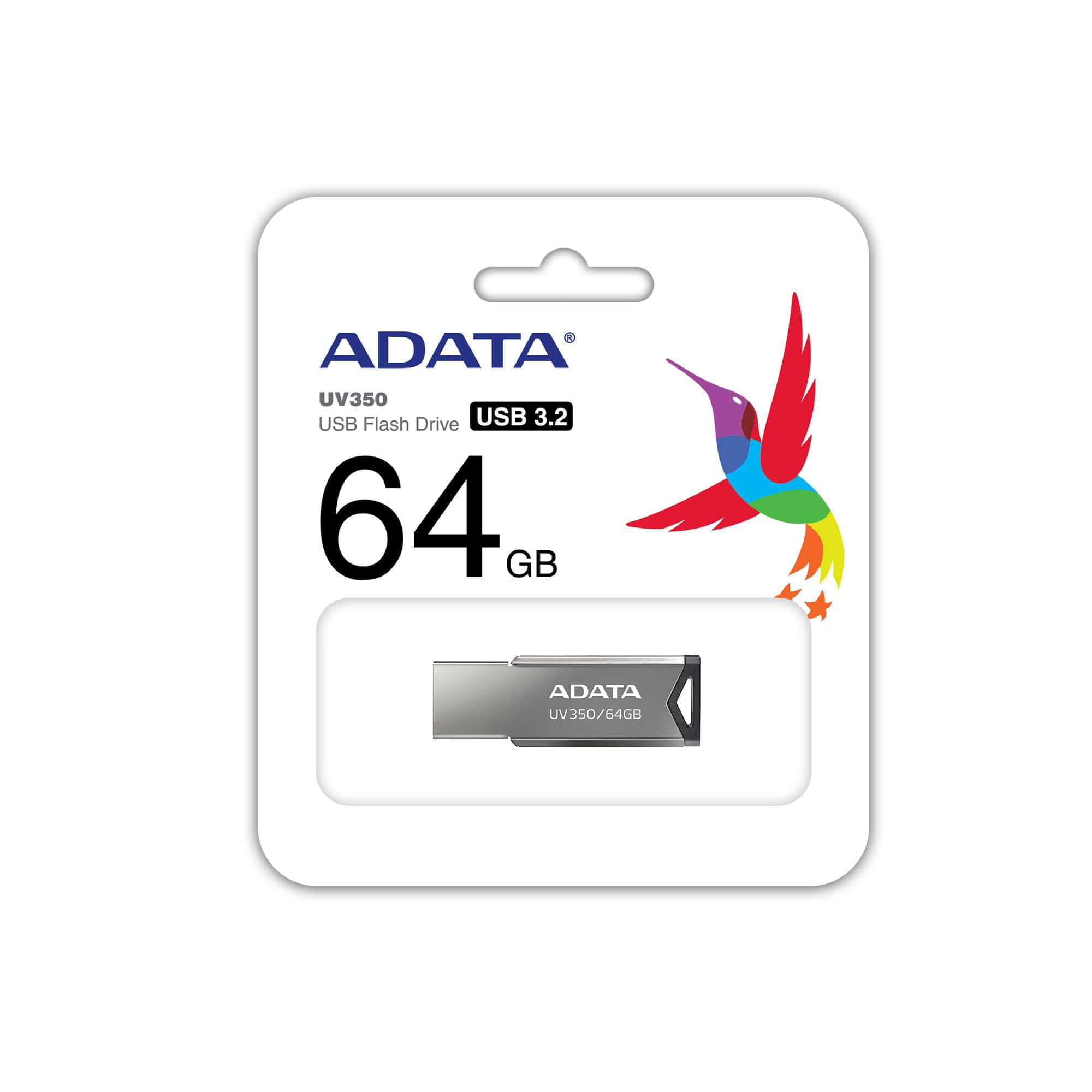 adata lapiz usb uv350 64gb usb 3.2 metálica