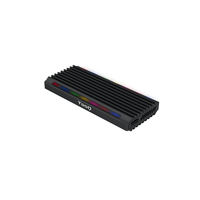 Miniatura 1 de CAJA SSD TOOQ M.2 TQE-2222B USB3.1 GEN2 NGFF/NVME NEGRA RGB
